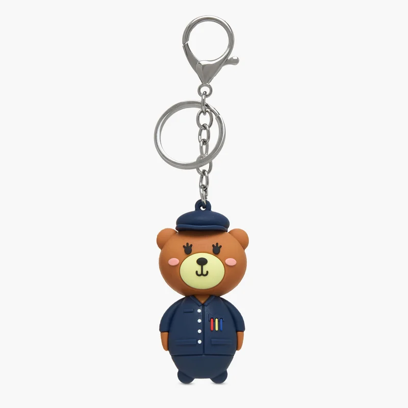 LIFESTYLE Bear Charm Key Ring for Girls